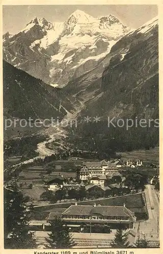 AK / Ansichtskarte Kandersteg_BE Blick zur Bluemlisalp Berner Alpen Kandersteg_BE