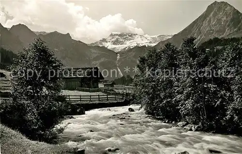 AK / Ansichtskarte Adelboden Im Boden Wildstrubel Berner Alpen Entschligbach Adelboden