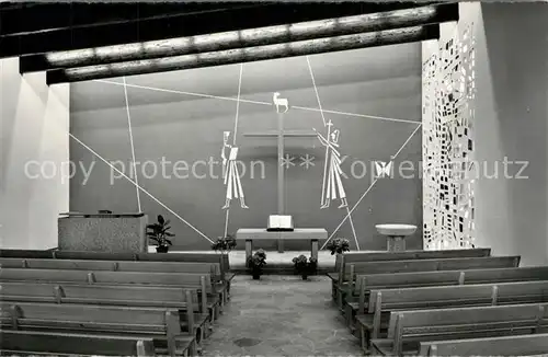 AK / Ansichtskarte Montana_Crans Eglise Protestante Kirche Innenansicht Montana Crans