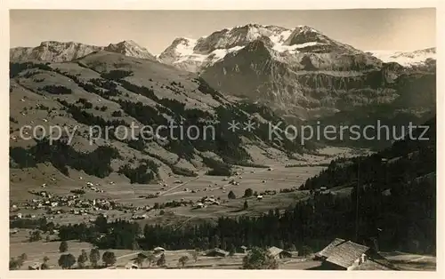 AK / Ansichtskarte Lenk_Simmental Panorama Berner Oberland Berner Alpen Lenk Simmental