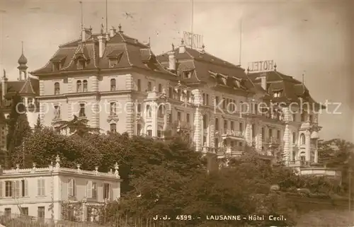 AK / Ansichtskarte Lausanne_VD Hotel Cecil Lausanne VD