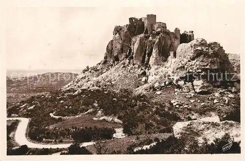 AK / Ansichtskarte Les_Baux de Provence Chateau feodal Burgruine Les_Baux de Provence