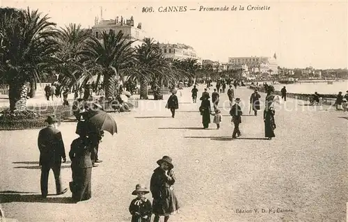 AK / Ansichtskarte Cannes_Alpes Maritimes Promenade de la Croisette Cote d Azur Cannes Alpes Maritimes