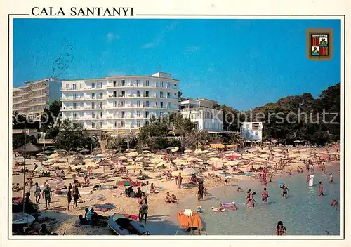 AK / Ansichtskarte Cala_Santanyi Strand Hotel Cala_Santanyi