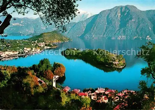 AK / Ansichtskarte Sala_Comacina Angolo di pace e di poesia Landschaftspanorama Comer See Insel Sala_Comacina