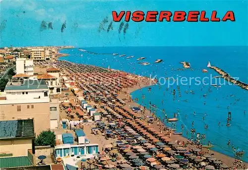 AK / Ansichtskarte Viserbella_di_Rimini La spiaggia Strand Viserbella_di_Rimini