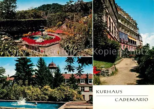 AK / Ansichtskarte Cademario Kurhaus Brunnen Swimming Pool Cademario