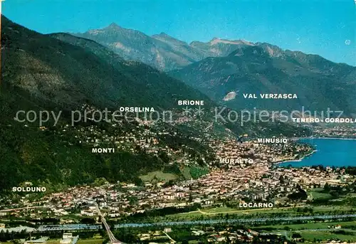 AK / Ansichtskarte Locarno_Lago_Maggiore Fliegeraufnahme Locarno_Lago_Maggiore