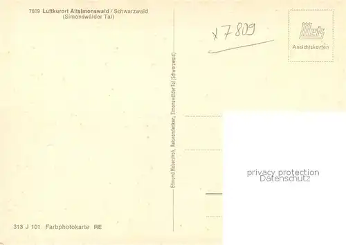 AK / Ansichtskarte Altsimonswald Panorama Altsimonswald