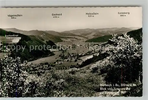 AK / Ansichtskarte Bleibach Panorama Gschaid Holzstein Bleibach