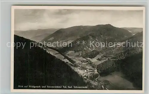 AK / Ansichtskarte Wildgutach Panorama  Wildgutach