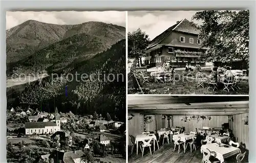 AK / Ansichtskarte Altsimonswald Gasthaus zur Sonne Panorama Kirche Altsimonswald