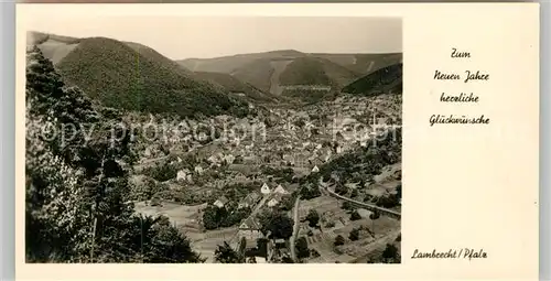 AK / Ansichtskarte Lambrecht Neujahrskarte Panorama Lambrecht