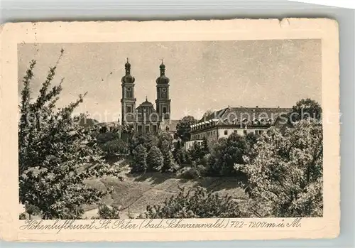 AK / Ansichtskarte St_Peter_Schwarzwald Kirche St_Peter_Schwarzwald