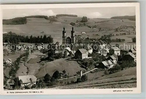 AK / Ansichtskarte St_Peter_Schwarzwald Kirche Panorama St_Peter_Schwarzwald