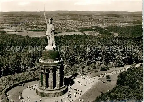 AK / Ansichtskarte Hermannsdenkmal Fliegeraufnahme Hermannsdenkmal