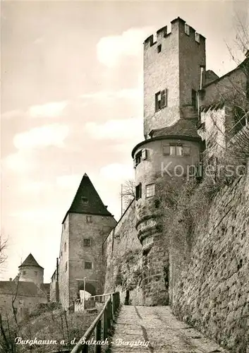 AK / Ansichtskarte Burghausen_Salzach Burgsteig  Burghausen Salzach