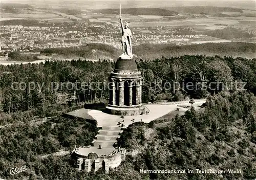 AK / Ansichtskarte Hermannsdenkmal Fliegeraufnahme Hermannsdenkmal