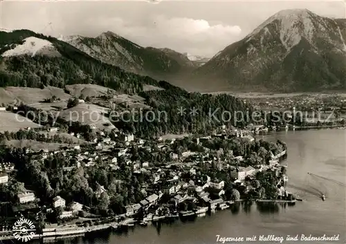 AK / Ansichtskarte Tegernsee Wallberg Bodenschneid Fliegeraufnahme Tegernsee