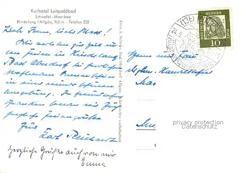 AK / Ansichtskarte Bad_Hindelang Kurhotel Luitpoldbad  Bad_Hindelang