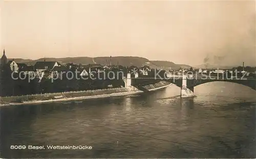 AK / Ansichtskarte Basel_BS Wettsteinbruecke Basel_BS