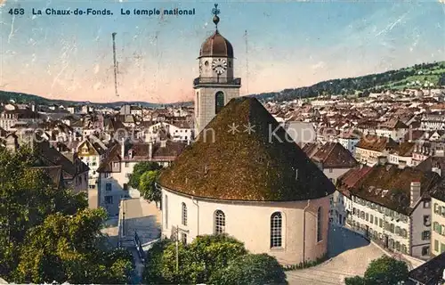 AK / Ansichtskarte La_Chaux de Fonds Le temple national La_Chaux de Fonds