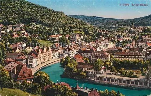 AK / Ansichtskarte Baden_AG Ennet Aarepartie Baden_AG