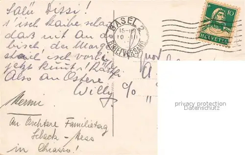 AK / Ansichtskarte Basel_BS Strassburgerdenkmal am Bundesbahnhof Basel_BS