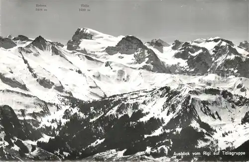 AK / Ansichtskarte Titlis_BE Blick vom Rigi Titlis_BE