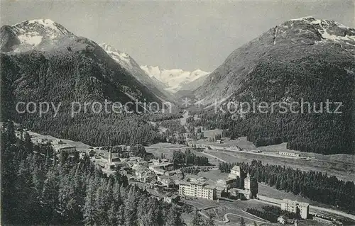 AK / Ansichtskarte Pontresina Fliegeraufnahme im Rosegtal Pontresina