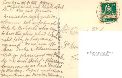 AK / Ansichtskarte Gletsch mit Rhonegletscher Gletsch