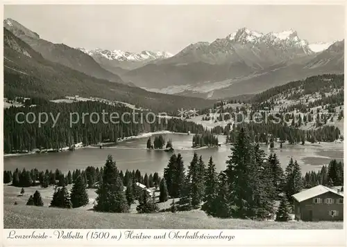 AK / Ansichtskarte Lenzerheide_GR Heidsee und Oberhalbsteinerberge Lenzerheide GR