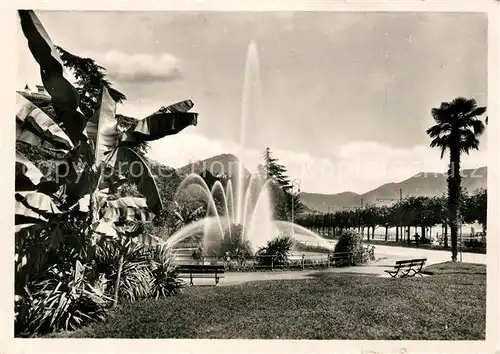AK / Ansichtskarte Lugano_TI Giardini Pubblici Lugano_TI