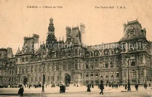 AK / Ansichtskarte Paris Hotel de Ville Paris