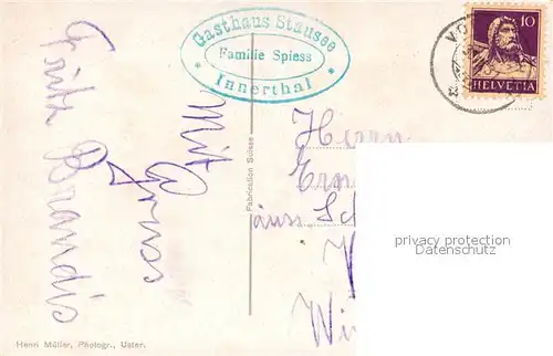 AK / Ansichtskarte Innerthal Waegitalersee Stausee Alpen Innerthal