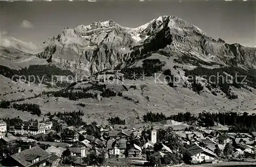 AK / Ansichtskarte Adelboden Panorama mit Grosslohner Berner Alpen Adelboden