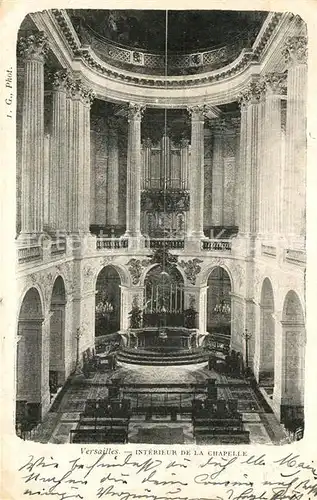 AK / Ansichtskarte Versailles_Yvelines Interieur de la Chapelle Versailles_Yvelines