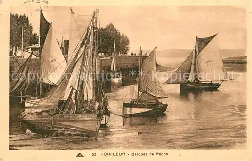 AK / Ansichtskarte Honfleur Barques de Peche Honfleur