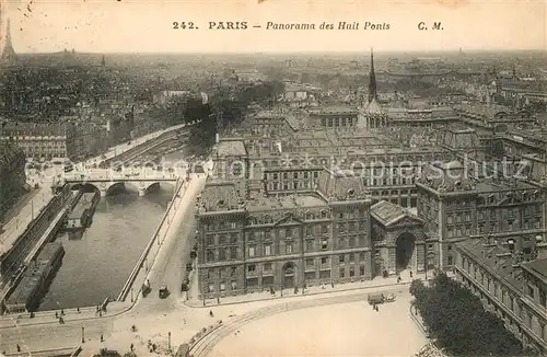 AK / Ansichtskarte Paris Panorama des Huit Ponts Paris