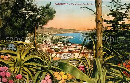 AK / Ansichtskarte Sanremo Panorama dal Berigo Sanremo