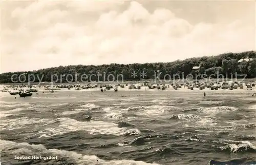 AK / Ansichtskarte Heringsdorf_Ostseebad_Usedom Ansicht vom Meer aus Heringsdorf_Ostseebad