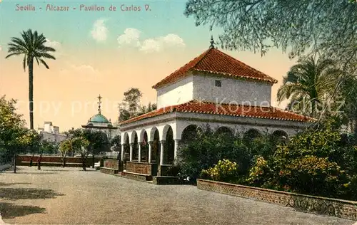 AK / Ansichtskarte Sevilla_Andalucia Alcazar Pavillon de Carlos V Sevilla_Andalucia