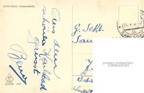 AK / Ansichtskarte Karlsbad_Eger Panorama Karlsbad_Eger