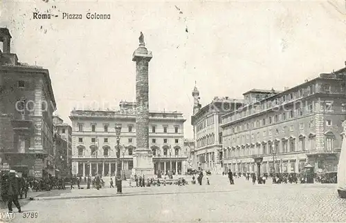 AK / Ansichtskarte Roma_Rom Piazza Colonna Roma_Rom