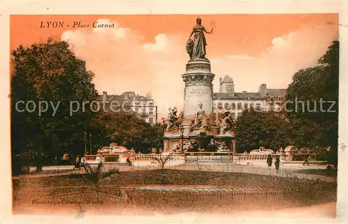 AK / Ansichtskarte Lyon_France Place Carnot Monument Lyon France