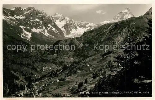 AK / Ansichtskarte Valtournanche Panorama Valle d Aosta Alpen Valtournanche