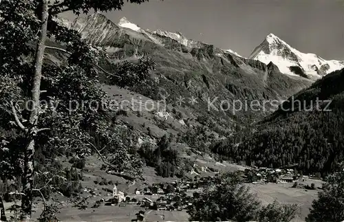 AK / Ansichtskarte Les_Hauderes Talblick mit Dent Blanche Walliser Alpen Les_Hauderes