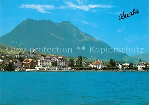 AK / Ansichtskarte Buochs Blick ueber den Vierwaldstaettersee Buochs