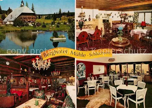 AK / Ansichtskarte Schluchsee Berghotel Muehle Restaurant Schluchsee