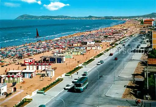 AK / Ansichtskarte Miramare_di_Rimini  Lungomare e spiaggia Strand Promenade Miramare_di_Rimini 